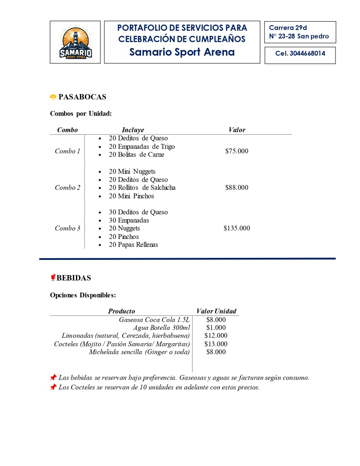 Portafolio de eventos página 2