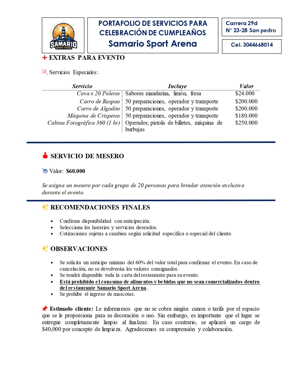 Portafolio de eventos página 3