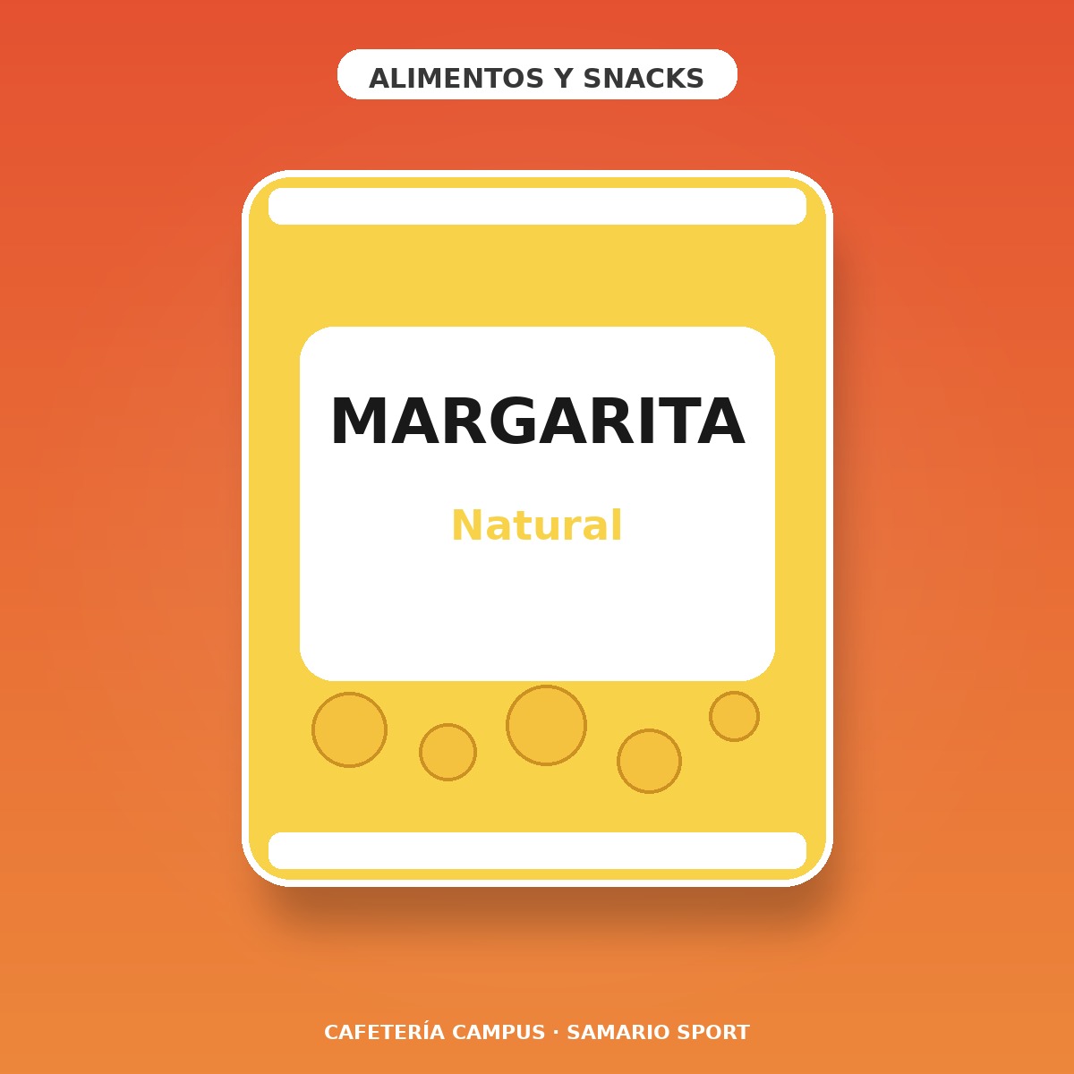 MARGARITA NATURAL 36GX70X1